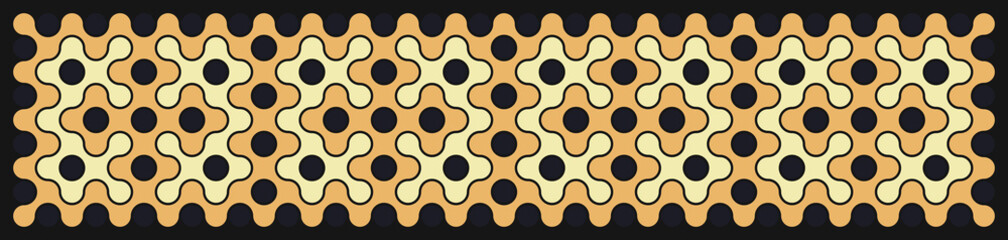 Multicolor truchet tiling connections illustration
