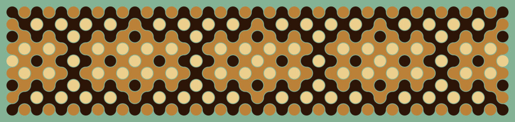Multicolor truchet tiling connections illustration