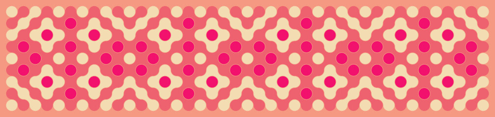 Multicolor truchet tiling connections illustration