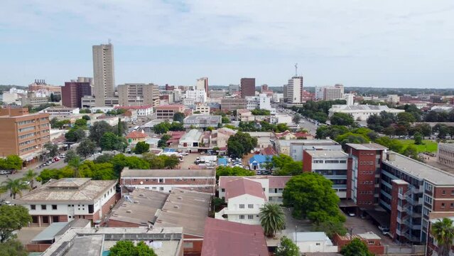 The Central Business District of Bulawayo from the Parirenyatwa Street