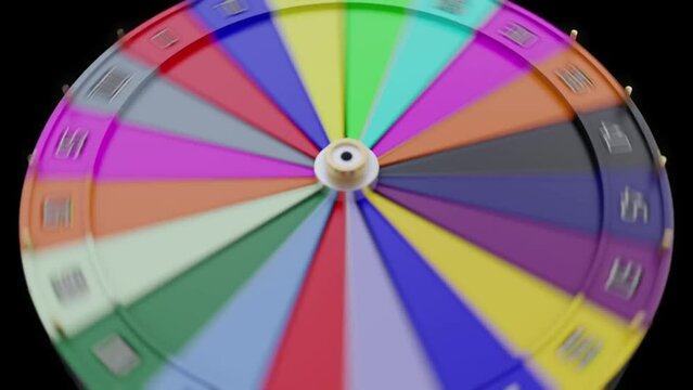 Wheel of Fortune and 30 Percent symbol. Games of chance and winning percentage concept. 3D Render Video