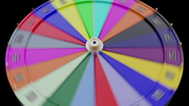 Wheel of Fortune and 35 Percent symbol. Games of chance and winning percentage concept. 3D Render Video