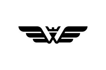 logo design. wing king logo