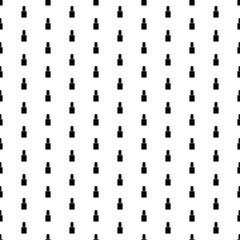 Square seamless background pattern from black nail polish symbols. The pattern is evenly filled. Vector illustration on white background