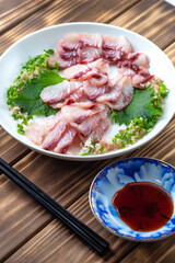 日本の刺し身　和風イメージ
