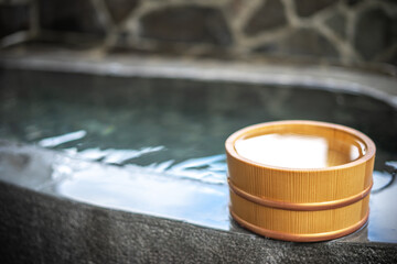 日本の温泉　露天風呂
