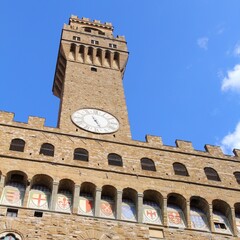 Fototapeta premium Florence, Italy - Palazzo Vecchio. Landmarks of Italy.