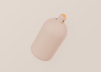 Modern bottle mockup. Mockup scene for product presentation. 3d rendering.