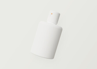Modern cosmetic bottle mockup. Mockup scene for product presentation. 3d rendering.