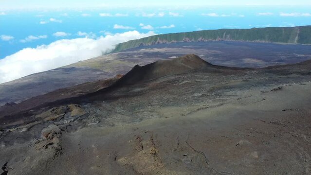 Piton de la Fournaise, Reunion, Reunion Island, High quality 4k footage
