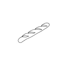 French baguette drawn in illustrator.