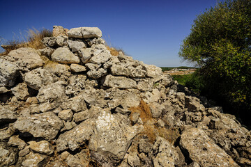 Yacimiento de Biniaiet o Sant Vicenç D Alcaidús, época postalayótica, 550-123  a.C,  Maó. Menorca, Islas Baleares, España