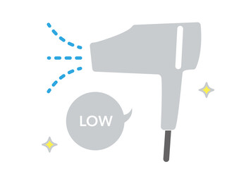 低温設定のドライヤー　美髪ヘアケア用美容家電