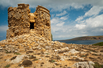Sa Talaia tower, XIX century. Punta de Sa Torre. Cap de Cavalleria (2011). Menorca. Balearic...
