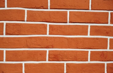 Alte rot-braune Backsteinfassade 