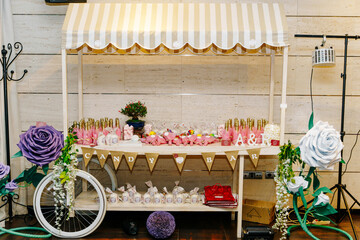 Candy bar in a wedding