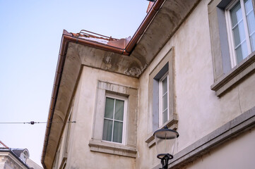 Fototapeta na wymiar Historic architecture in Ljubljana
