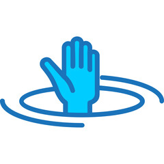 Fototapeta premium Drowning Icon