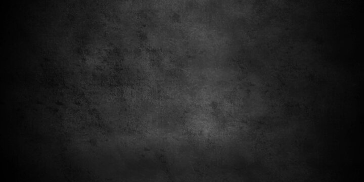 Backdrop Dark grunge and Very dark charcoal colors background. Black grungy cracked wall texture background with space for text or image.