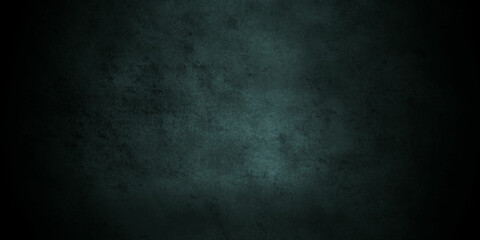 Dark blue backdrop distressed grunge texture background with space for text or image. Panorama dark blue black slate background or texture.