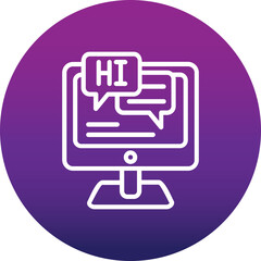 Obraz premium Conversation Icon