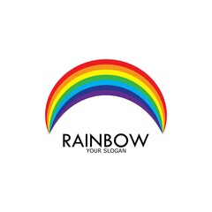Rainbow vector icon illustration