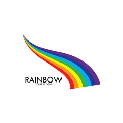 Rainbow vector icon illustration