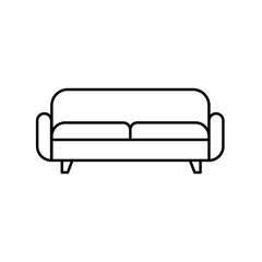Sofa vector line icon for website furniture store