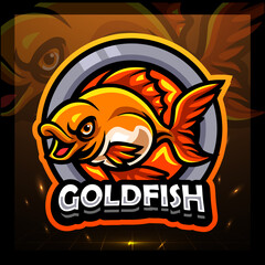Goldfish mascot. esport logo design