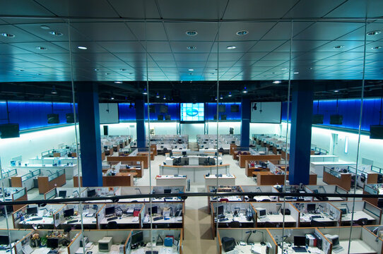 Large open space office