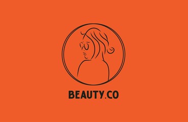 Minimalist Woman Logo Monogram Beauty Brand
