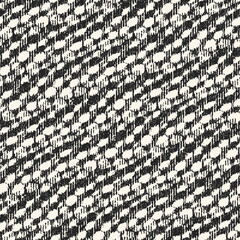 Monochrome Ikat Textured Dashed Stroke Pattern