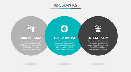 Set Energy drink, Futuristic weapon and Network cloud connection. Business infographic template. Vector