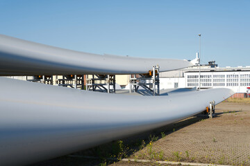 Lagerplatz für Rotorblätter von Windkraftanlagen in Magdeburg