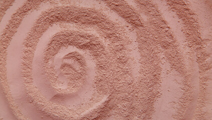 Mask clay powder spa texture for face and body. Selective focus.