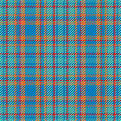 Seamless pattern of scottish tartan plaid. Repeatable background with check fabric texture. Vector backdrop striped textile print.