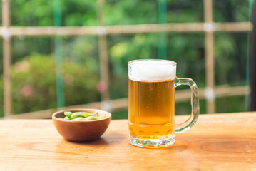 枝豆とビール