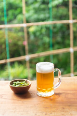 枝豆とビール