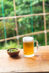 枝豆とビール