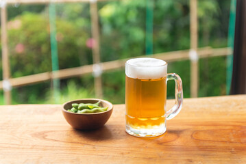 枝豆とビール