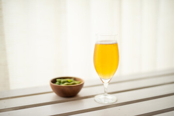 枝豆とビール