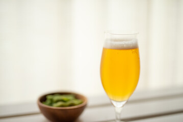 枝豆とビール
