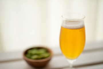 枝豆とビール
