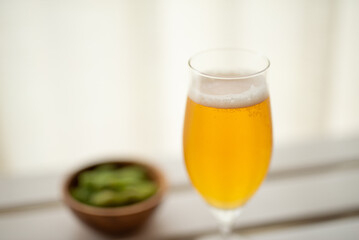 枝豆とビール