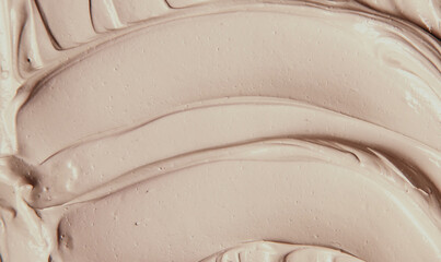 Clay texture spa mask for face and body. Selective focus.