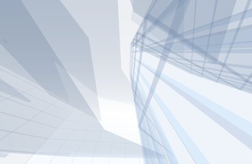 Obraz premium Modern architecture 3d rendering