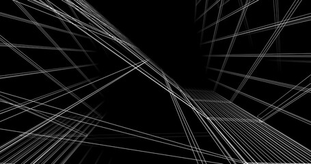 Abstract architecture 3d background	
