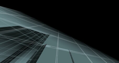 Fototapeta premium Abstract architecture 3d background 