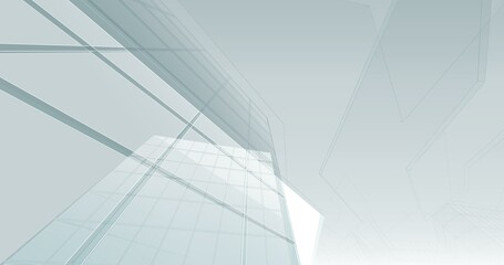 Fototapeta na wymiar Abstract architecture 3d background 