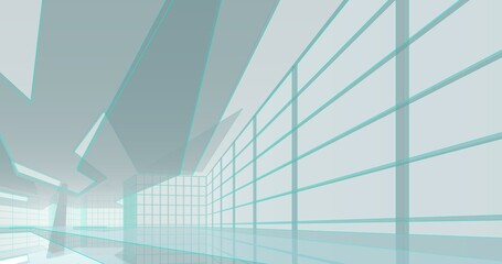 Fototapeta premium Abstract architecture 3d background 